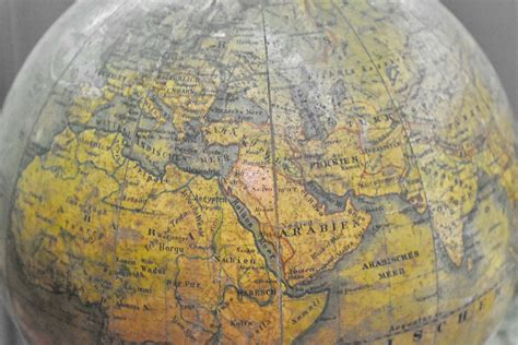 World Map Atlas Globe Earth Antique Old Vintage Print