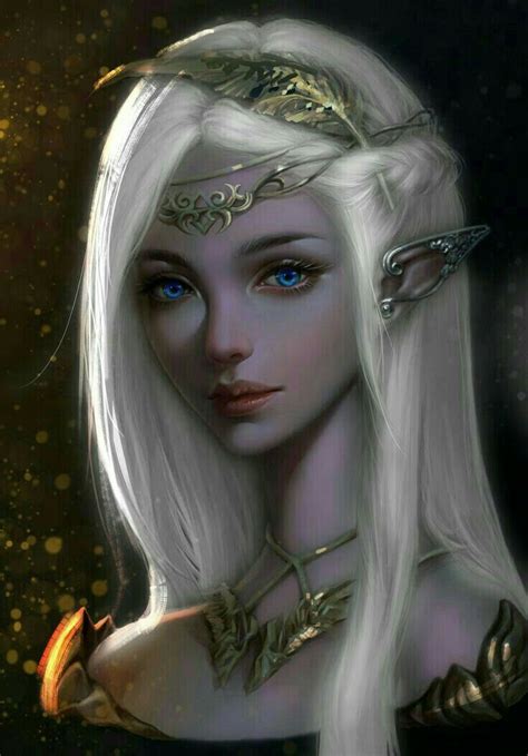 elfa albina elfen fantasy fantasy rpg fantasy artwork dark fantasy art arte digital fantasy