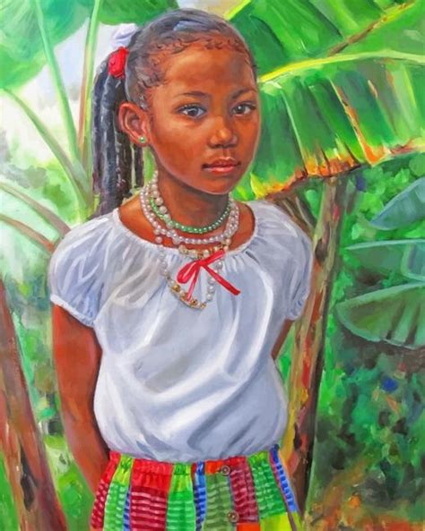 African Girl Paint By Numbers Numeral Paint Kit
