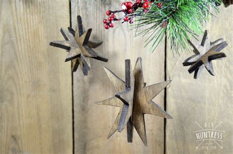 Diy Wooden Star Ornaments Diy Huntress