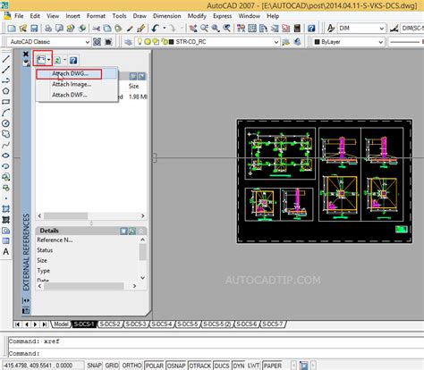 How To Use Xref Feature In Autocad Autocad Tips