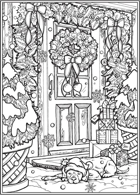 Welcome To Dover Publications Christmas Coloring Pages Printable