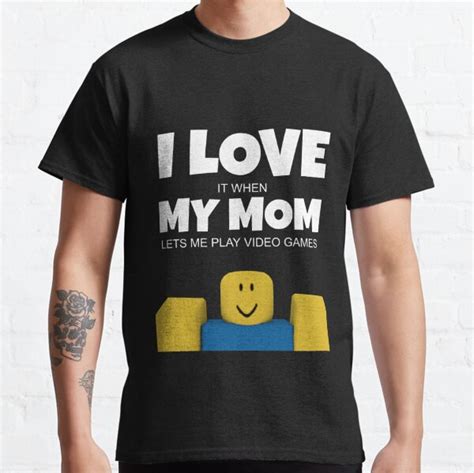 Roblox Noob I Love My Mom Funny Gamer Ts And Merchandise Redbubble