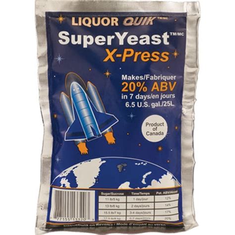Liquor Quik SuperYeast X Press Turbo Yeast