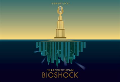Bioshock Logo Bioshock Rapture Sea Video Games Hd Wallpaper