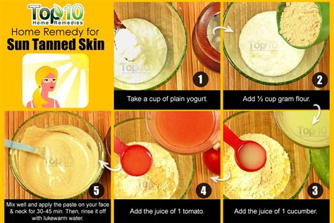 Home Remedies For Sun Tanned Skin Top 10 Home Remedies
