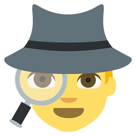 Detective Emoji Clipart Free Download Transparent Png Creazilla