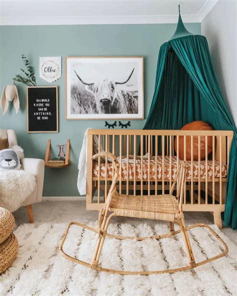 21 Refreshingly Green Nurseries Baby Room Design Baby Room Decor