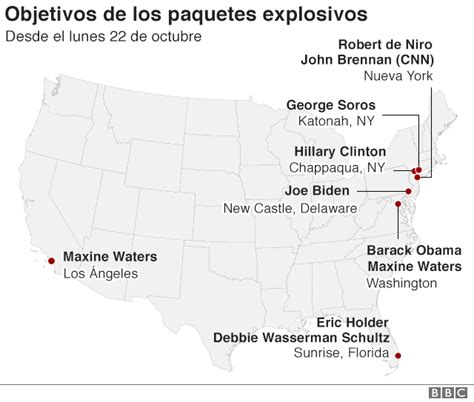 De Obama A Hillary Clinton De Niro Biden Y Soros La Ola De Paquetes Explosivos Que
