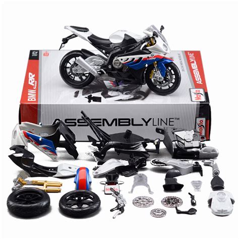 Maisto Bmw S 1000 Rr Motorcycle 112 Diy Assemble Model Kits Toy For