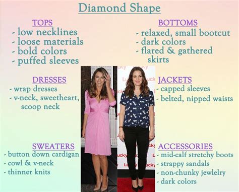 How To Style A Diamond Shape Body Shapes Diamond