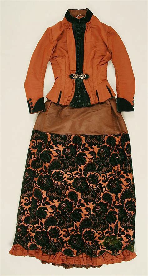 Walking Dress Ca1886 1888 Walking Dress Victorian Fashion 19th