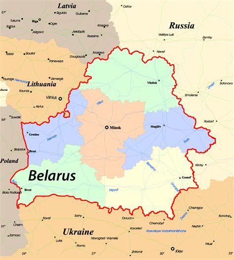 Maps Of Belarus Detailed Map Of Belarus In English Map Of Belarus
