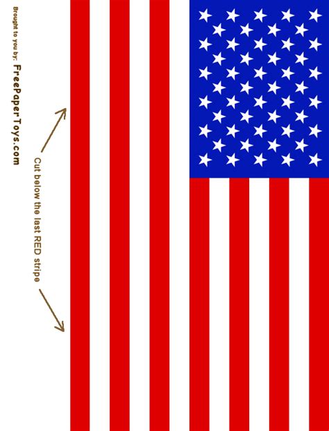 Small Printable American Flag