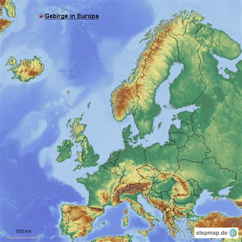 Dinarisches Gebirge Karte Europa Europakarte Gebirge Afrika Asien Zentralamerika Und Der