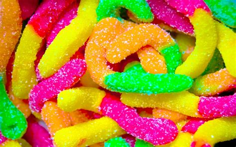 Food Candy Sweets Sugar Shapes Patterns Bright Contrast Psychedelic