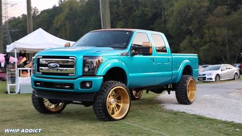 Whipaddict Ford F250 Lifted On Brushed Gold 26x14 Off Road Forgiato
