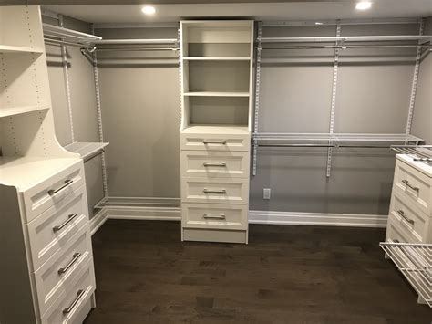 Linen closets need shelves, not a hanging rod, so the rod will be jettisoned to make way for two your ultimate closet organizer. Closet Organizers New Homes Halton | Space Age Shelving
