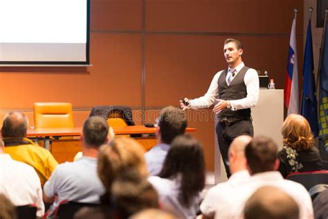 Speaker At Business Conference And Presentation Stock Photo Image Of