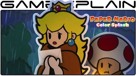 Princess Peach Paper Mario Color Splash Super Paper M
