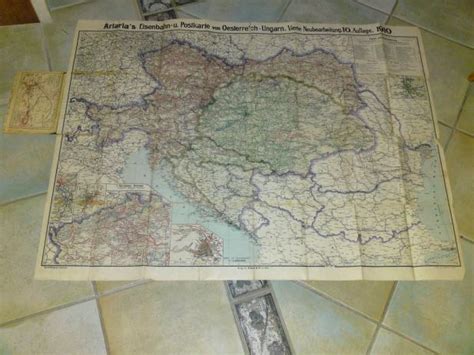 Stara Karta Austro Ugarske Željeznice Iz 1910g