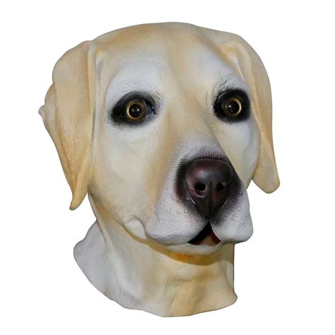 Realistic Labrador Dog Latex Mask Dog Head Animal Mask Creepy Mask For