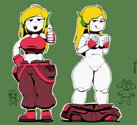 Rule 34 Anthro Belt Big Breasts Blonde Hair Breasts Cave Story Clothed Clothing Covering