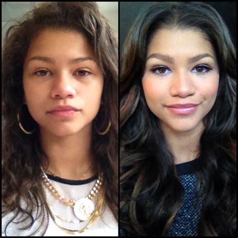 Pretty With Or Without Makeup Zendaya No Makeup Celebs Without