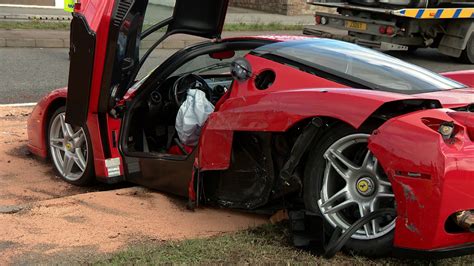 Multi Million Pound Ferrari Enzo In Jersey Crash Itv News
