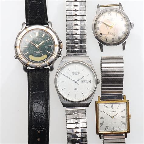 armbandsur 4 st seiko tissot citizen och casio barnebys