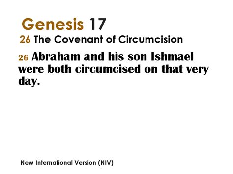Genesis 1726 The Covenant Of Circumcision