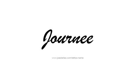 Journee Name Tattoo Designs