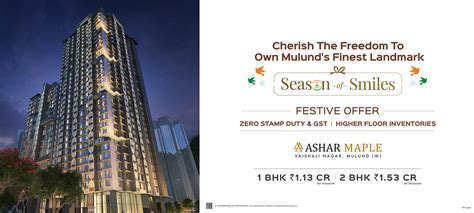 1 And 2 Bhk Residences At Mulund W By Ashar Group