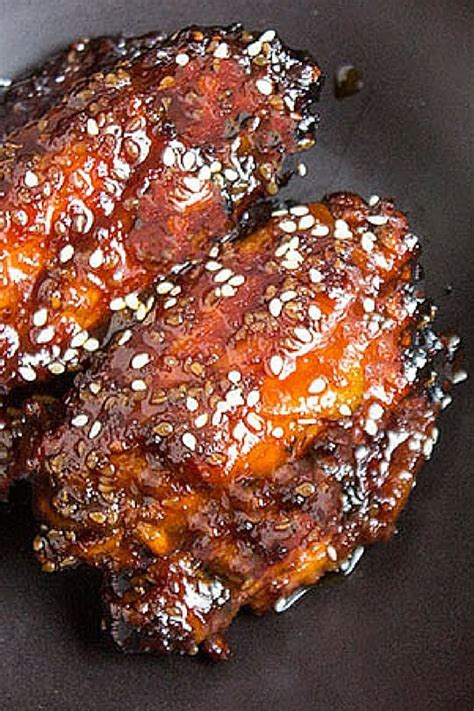sticky asian chicken wings {party wings } dinner then dessert