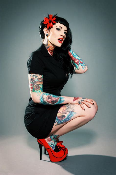 Tattooed Pin Up Girl Ii Photograph By Jane Queen Pixels