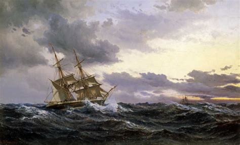 Somerset House Images Sailing Vessels In A Stormy Sea