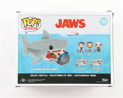 Le Jaws 760 Shark Biting Quint Funko Pop Vinyl Figure Pristine