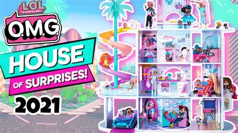 Lol Surprise Omg House Of Surprises New Real Wood Dollhouse 85
