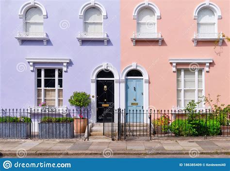 Colorful House Off Goldhawk Road W12 London Editorial Stock Image
