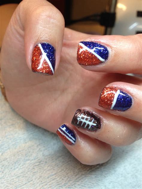 Superbowl Nails Super Bowl Manicures 6 Football Ravens 49ers Nail