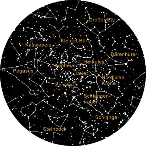 Aphilia Astronomie Sternkarte Sternbilder
