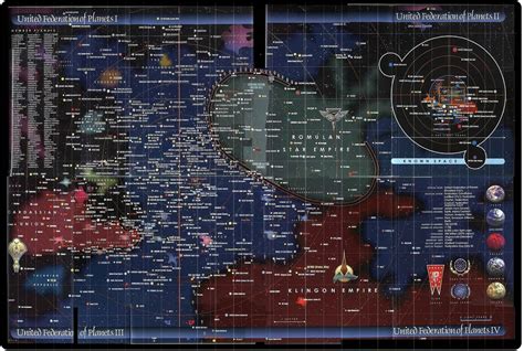 Universo Star Trek Mapa Político De Los Cuadrantes Alfa Y Beta