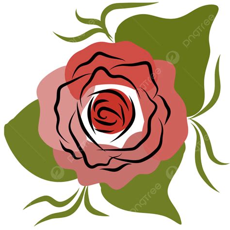 Bloomed Rose Clipart Hd Png Red Roses Bloom In Abstract Painting Red