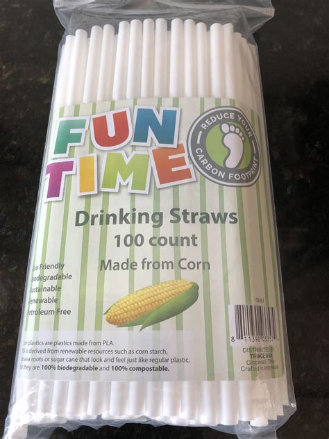 Biodegradable Straws Made From Corn Rmildlyinteresting