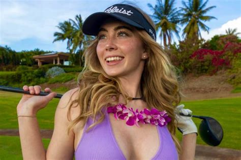 OnlyFans Golf Star S Nipples Almost Burst Through Skin Tight Bodysuit