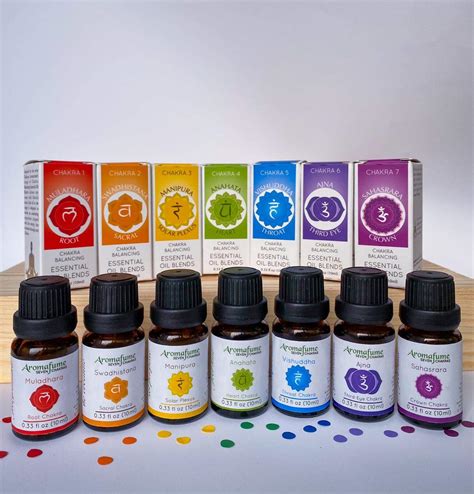 Buy 7 Chakra Essential Oil Blend For Diffuser T Set By Aromafume 7