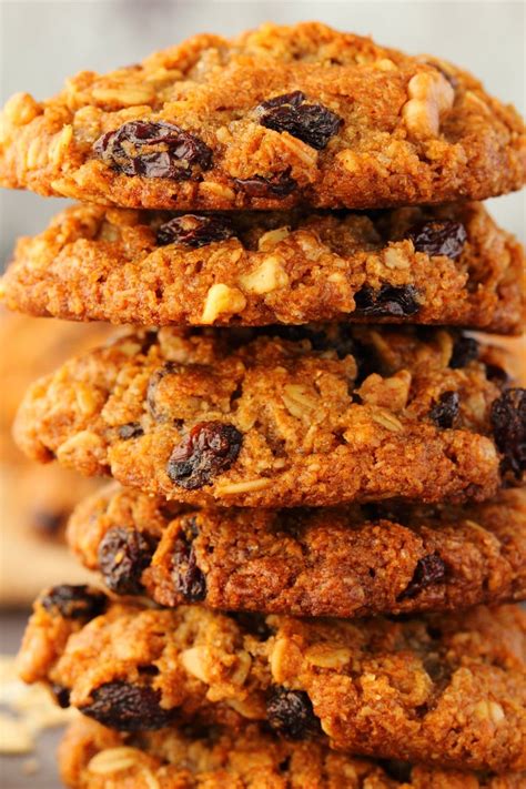 Anyone else baking a ton right now? Vegan oatmeal raisin cookies that are crisp on the outside ...