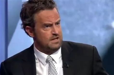 Matthew Perry Described His Alcohol Addiction As An Allergy That Meant He Cant Stop