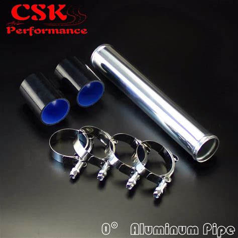 Mm Aluminum Turbo Intercooler Pipe Piping Tubing Silicon Hose