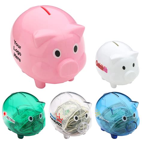 Custom Printed Piggy Bank With 5 Colors Colored Piggy Bank Piggy Banks